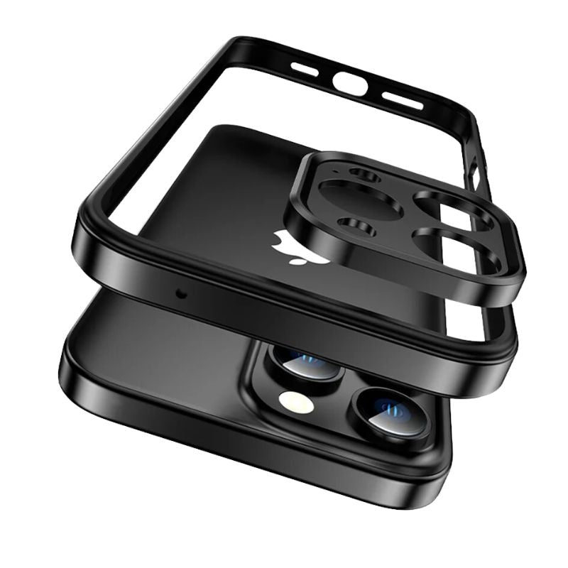 Durable unisex aluminum iPhone case safeguards your phone from drops & scratches.