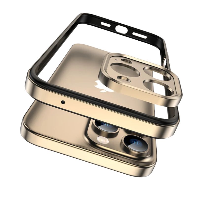 Premium aluminum alloy phone cover for iPhone 13/14/15/16, ensuring ultimate camera safety.