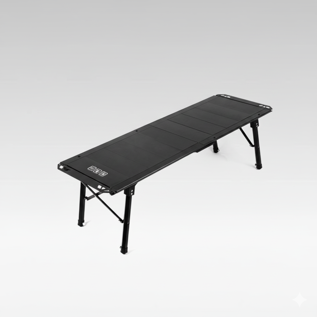 Unisex aluminum modular folding camping table, portable & lightweight for outdoor picnics