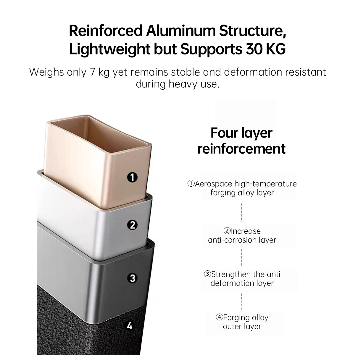 Unisex modular folding table made of aluminum, ideal for camping and outdoor activities