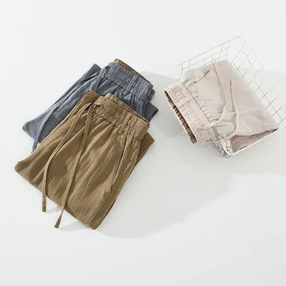 Stylish unisex relaxed fit drawstring pants for effortless casual style. Perfect for summer outfits and everyday comfort.