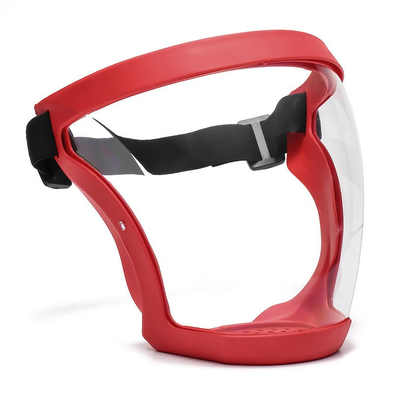 Reusable anti-fog face shield, personal safety mask offering dust and splash protection for work.