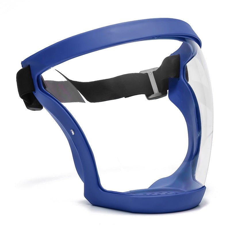 Full-face anti-fog protective shield. Essential safety gear & workwear for dust, splash, and particle defense.