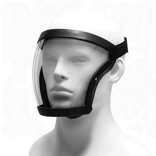 Unisex anti-fog full face shield for personal protection. Clear visor, adjustable, ideal for work safety & dust.