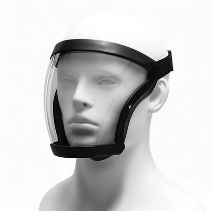 Unisex anti-fog full face shield for personal protection. Clear visor, adjustable, ideal for work safety & dust.