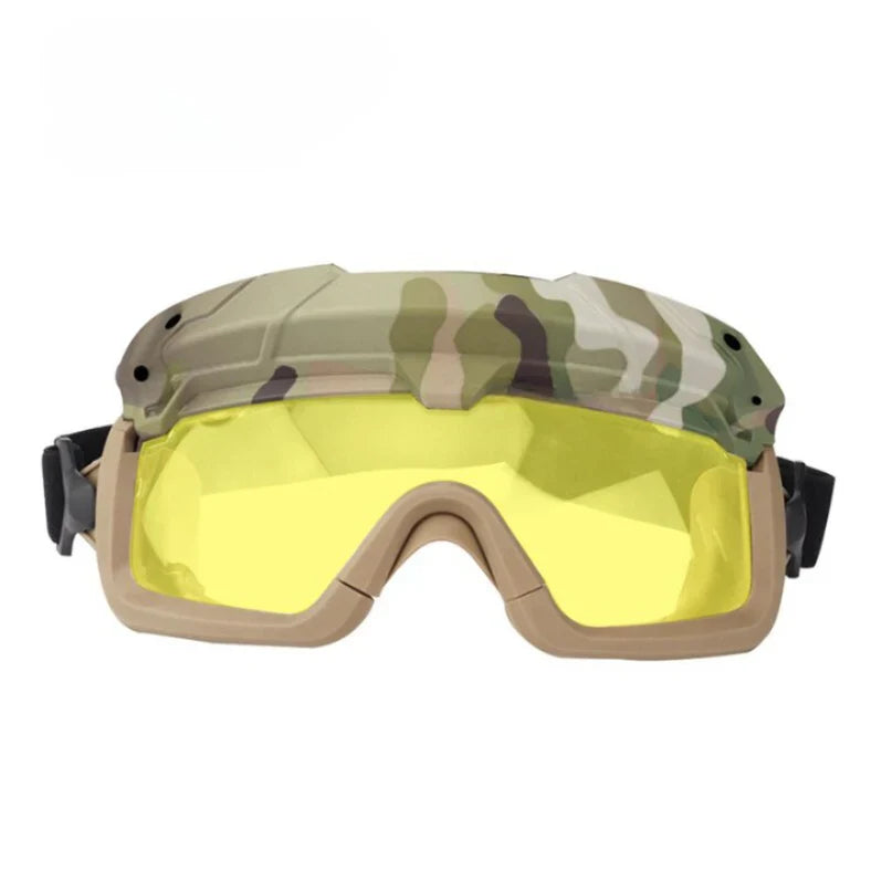 Multi-purpose anti-fog tactical goggles for outdoor sports, hunting, cycling, and hiking.