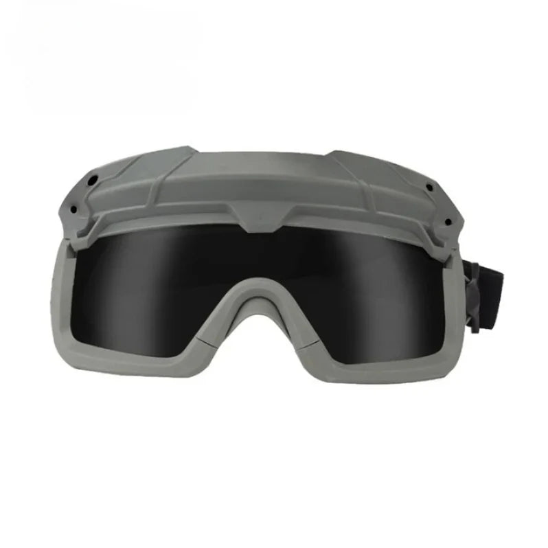High-performance anti-fog tactical goggles for all weather outdoor sports and protective needs.