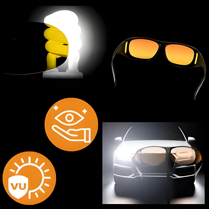 Anti-glare eyewear designed for night driving, ensuring enhanced clarity and driver safety.