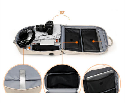 Lightweight anti-theft travel backpack designed for maximum security and convenience on long trips and adventures.