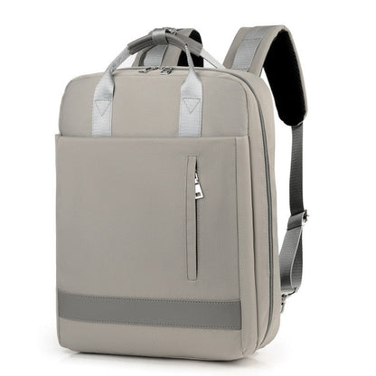 Sleek anti-theft travel bag showcasing hidden zippers and a minimalist design, keeping valuables secure.