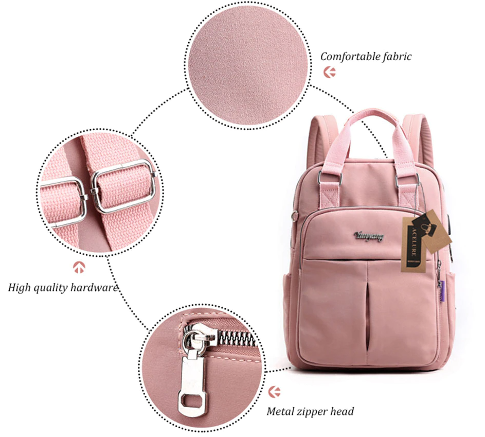 Essential commuter anti-theft backpack, water-resistant, USB charging, organized for daily urban travel.
