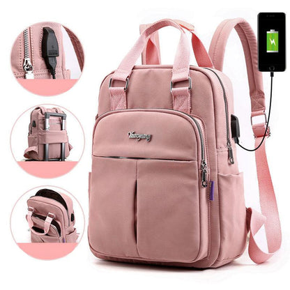All-purpose unisex anti-theft backpack, water-resistant, USB charging, perfect for school, work, or travel.