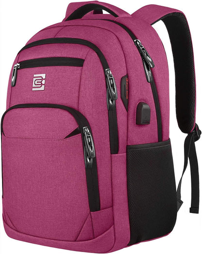 Secure slim backpack, water-resistant for travel, work, and daily essentials protection.