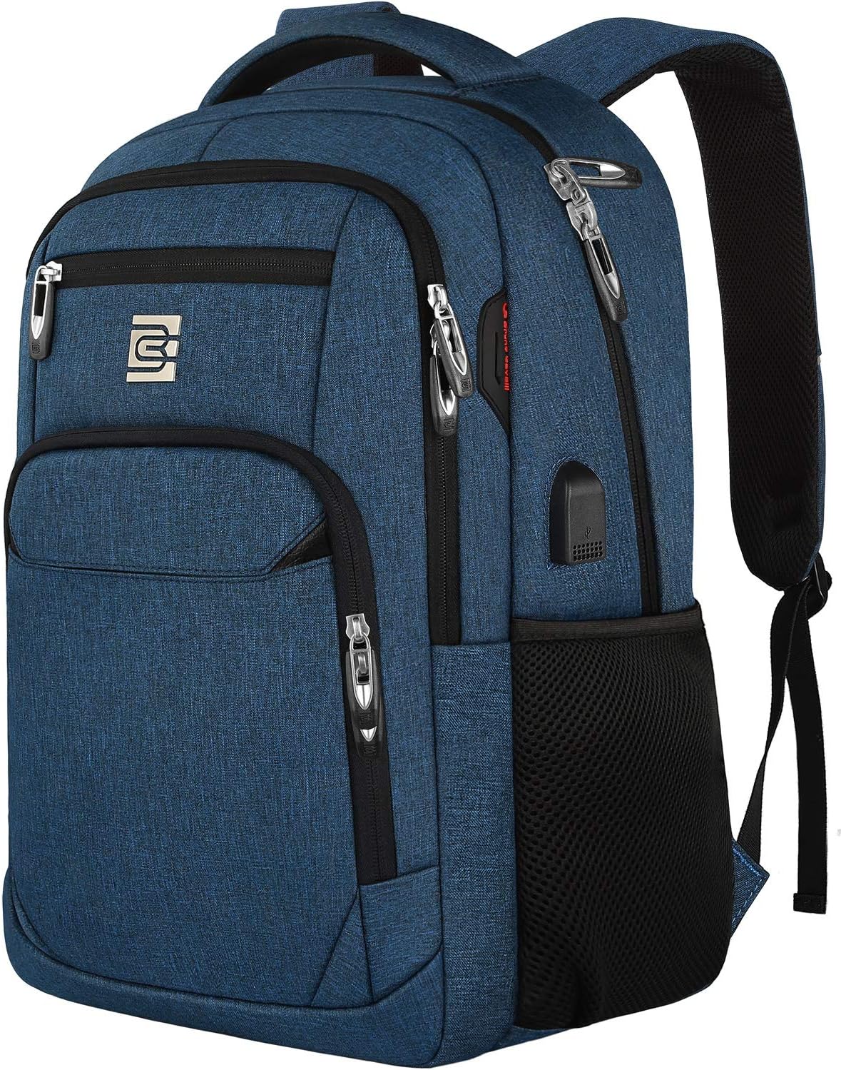 Secure anti-theft laptop backpack for daily carry, with hidden pockets & USB.