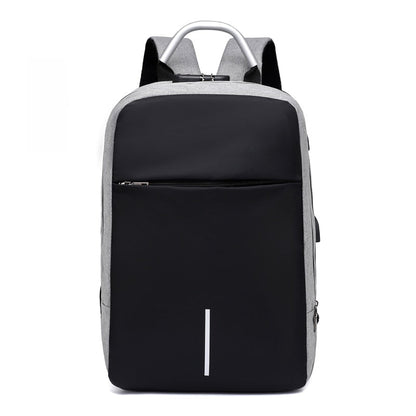 High-capacity anti-theft travel backpack, water-resistant, with a secure laptop compartment & external USB access.