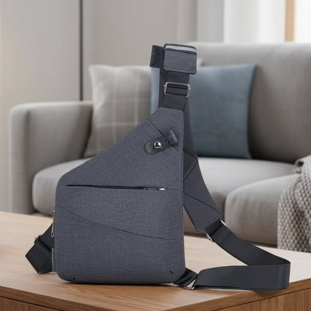 Unisex anti-theft shoulder bag, lightweight & secure crossbody for daily essentials. Discreet urban travel messenger.