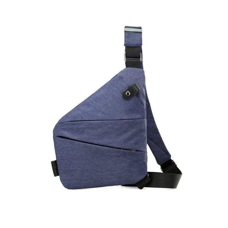 Sleek unisex anti-theft shoulder bag, lightweight & secure. Crossbody messenger for urban commuters & travelers.