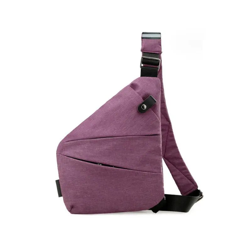 Practical unisex anti-theft shoulder bag, lightweight & secure. Crossbody ideal for urban travel & daily carry.