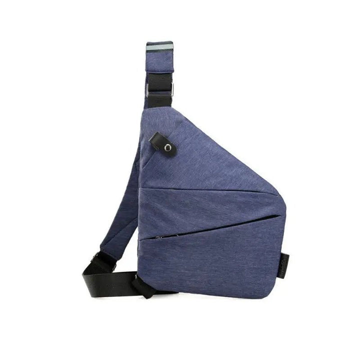Protect your valuables with this anti-theft shoulder bag, lightweight unisex crossbody, secure for travel.