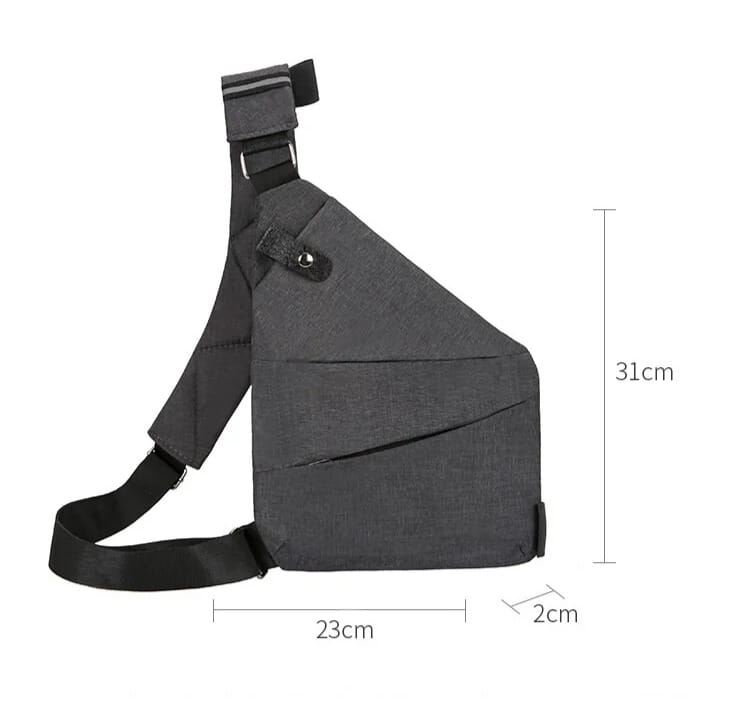 RFID blocking unisex anti-theft shoulder bag, lightweight & secure. Crossbody messenger for travel & daily use.