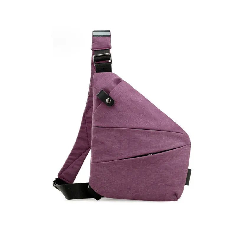 Compact anti-theft travel shoulder bag, lightweight & secure unisex crossbody. Ideal for urban adventures.
