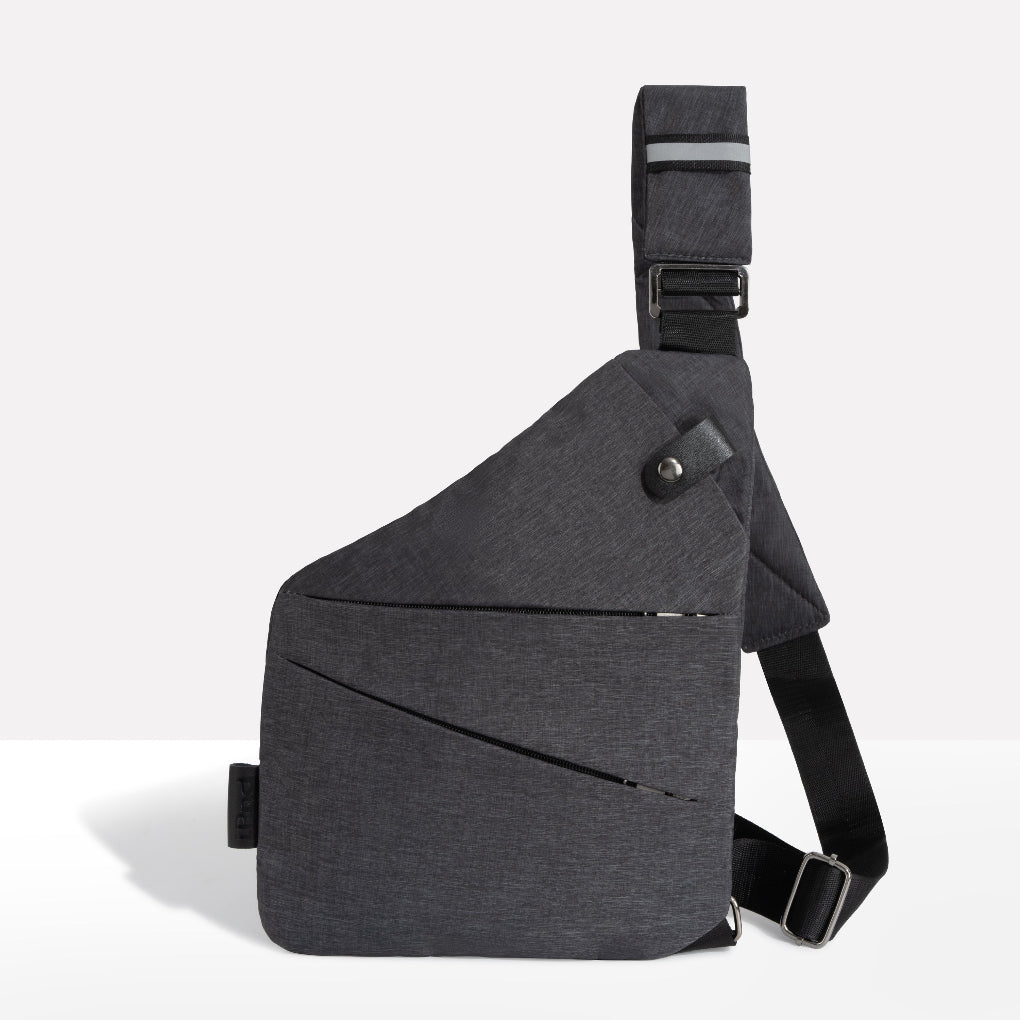 Unisex anti-theft sling bag with hidden zipper & RFID protection for secure daily carry and travel.