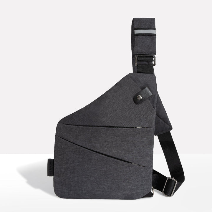 Unisex anti-theft sling bag with hidden zipper & RFID protection for secure daily carry and travel.