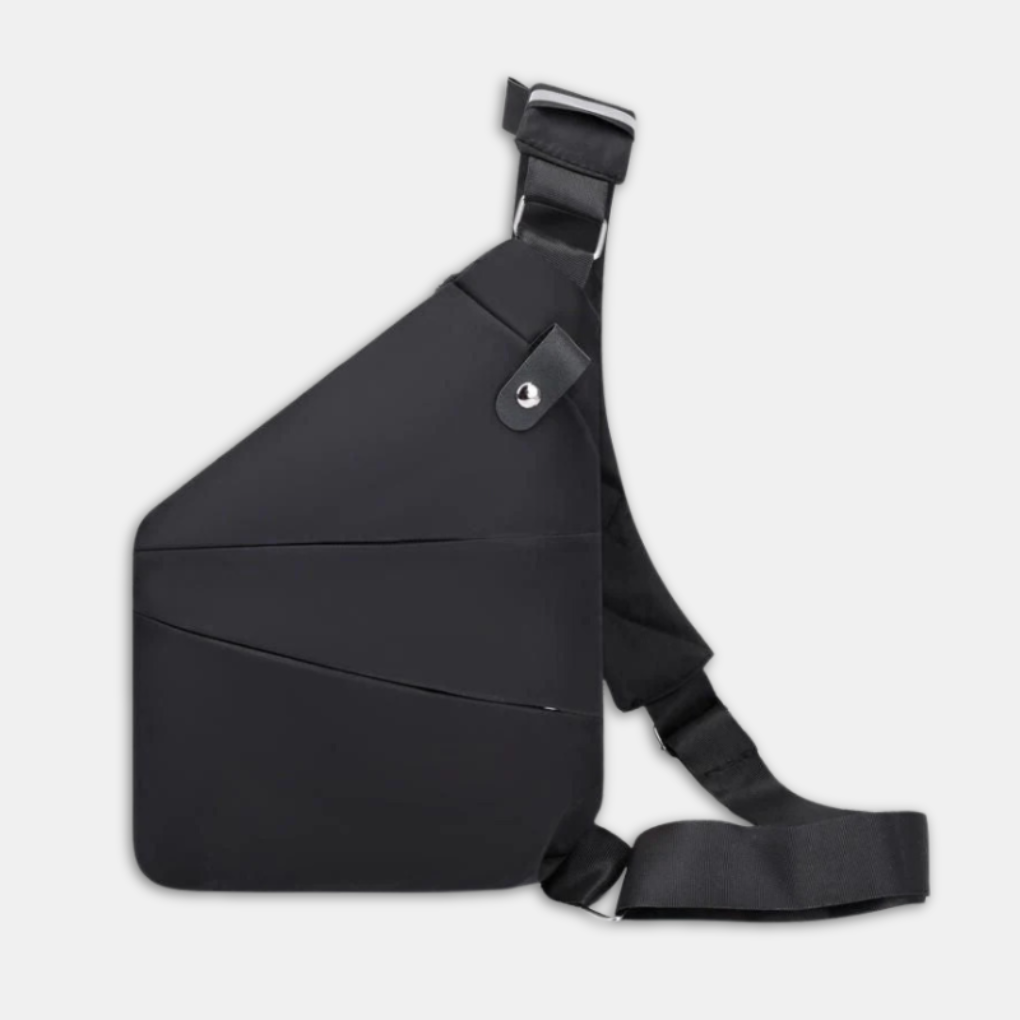 Modern anti-theft crossbody bag for men & women, featuring hidden zippers & RFID blocking technology.