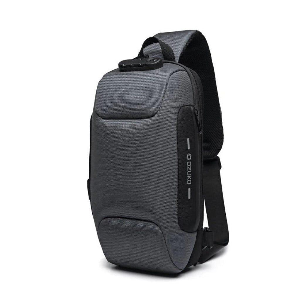 Secure unisex anti-theft sling bag. Crossbody design with hidden pockets protects valuables for travel.