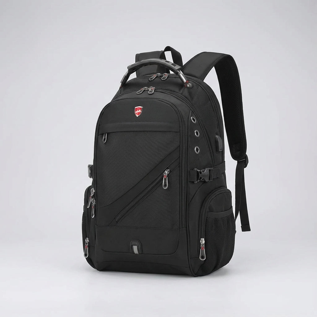 Waterproof anti-theft travel backpack, durable & weather-resistant, perfect for adventure gear protection.