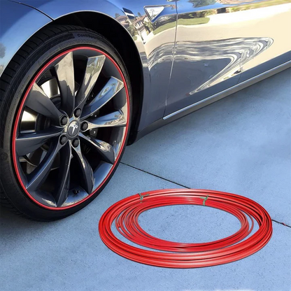 Complete wheel protector kit. Universal fit rim guard ensures curb protection, vehicle styling, and tire auto care.