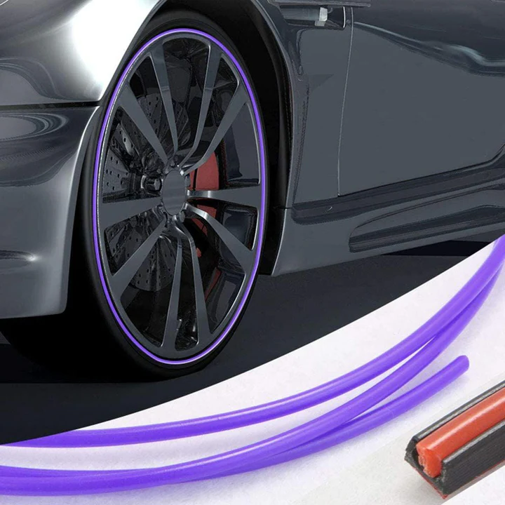 Pro wheel rim guard protects auto wheels from curb scrapes. Essential car accessory for tire and wheel protection.