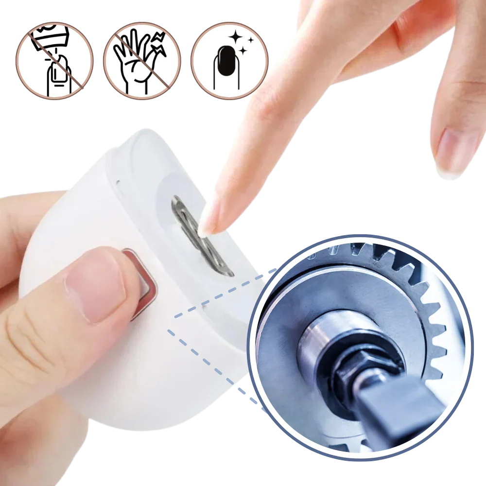 Unisex automatic electric nail clipper for effortless, smooth trimming, ideal for daily nail care.