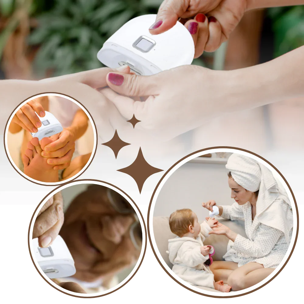 Dual-speed automatic electric nail clipper for quick, smooth, and safe personal grooming.