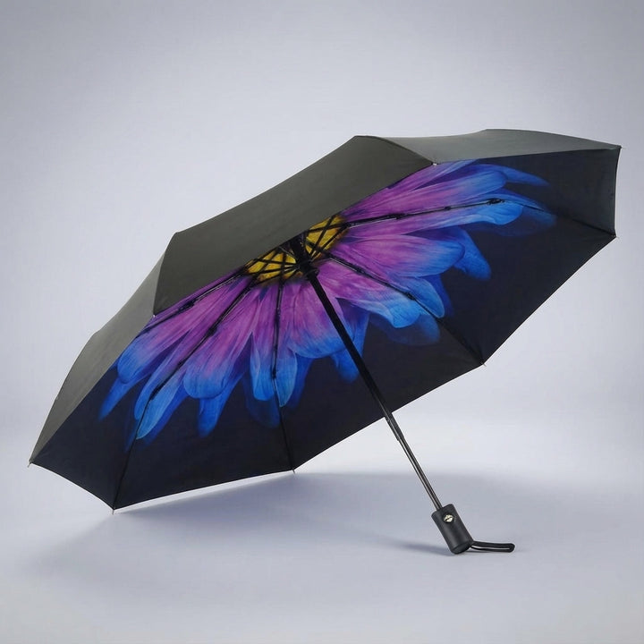 Rainova compact folding umbrella, ideal for men & women, offering reliable windproof defense.