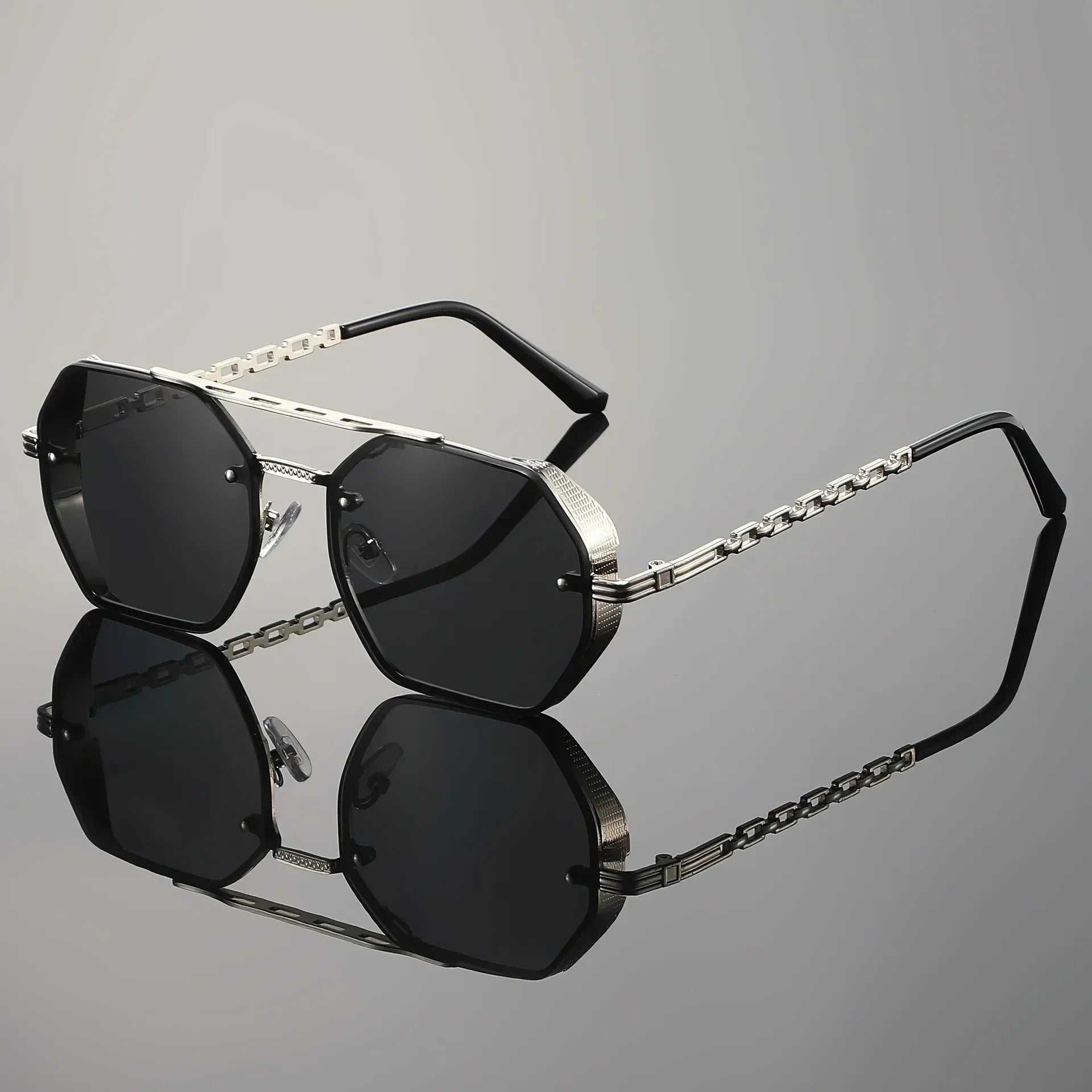 Stylish Avery unisex sunglasses, showcasing modern design and UV400 protective lenses in detail.