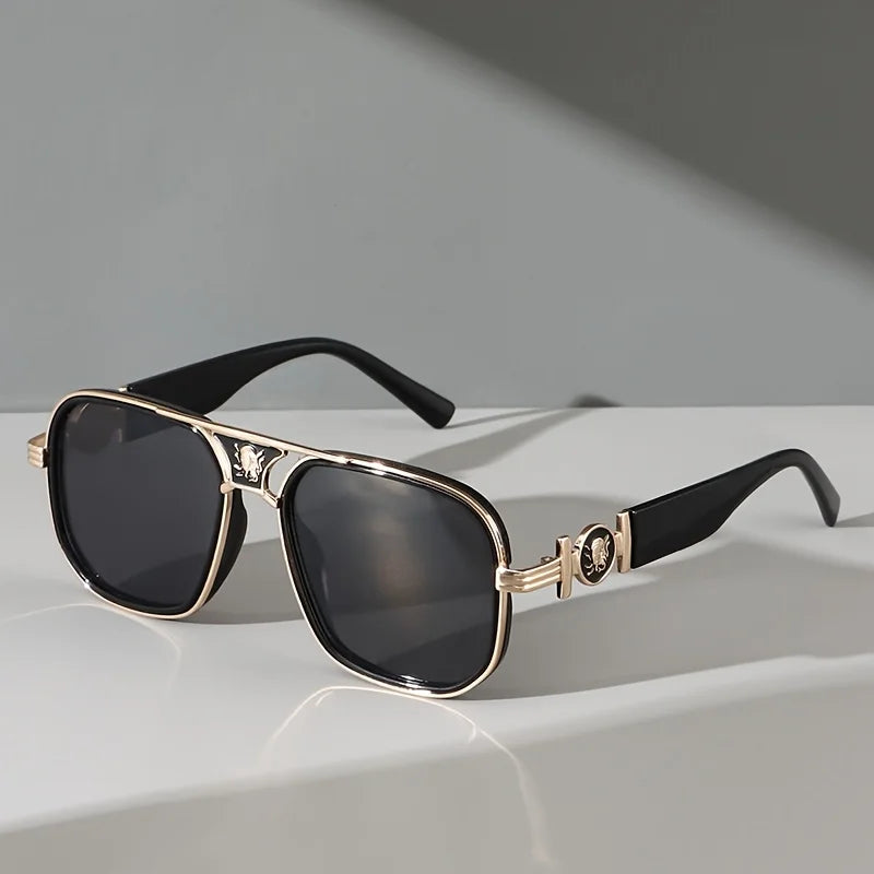 Fashion-forward unisex aviator sunglasses, a versatile accessory with UV400 protection. Iconic stylish shades.