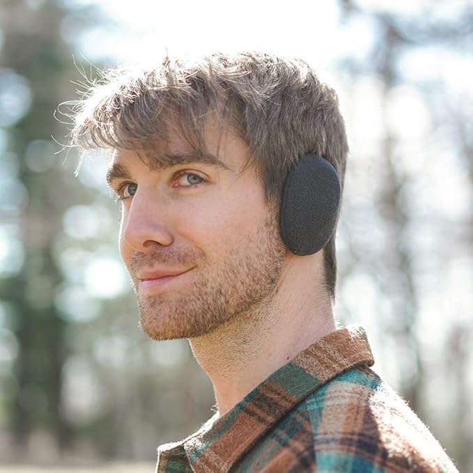 Unisex bandless fleece ear warmers for ultimate winter comfort, perfect for men and women in cold weather.