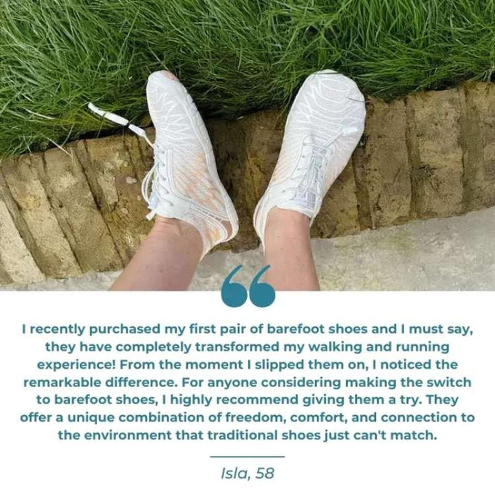 Comfortable unisex barefoot footwear suitable for walking and hiking, promoting natural foot health
