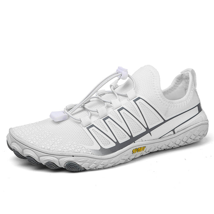 Breathable barefoot shoes for running, lightweight construction, optimal comfort.