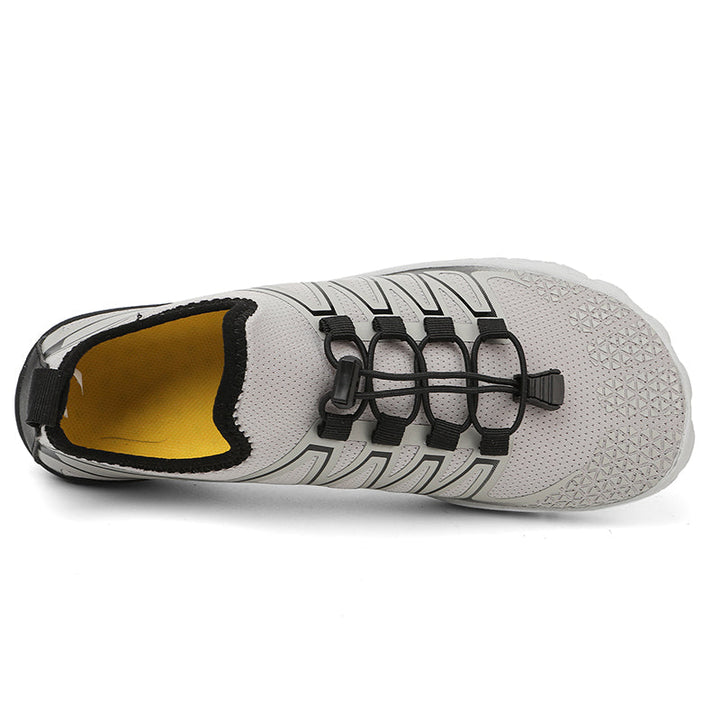 Lightweight flexible shoes for running & training, natural stride support.
