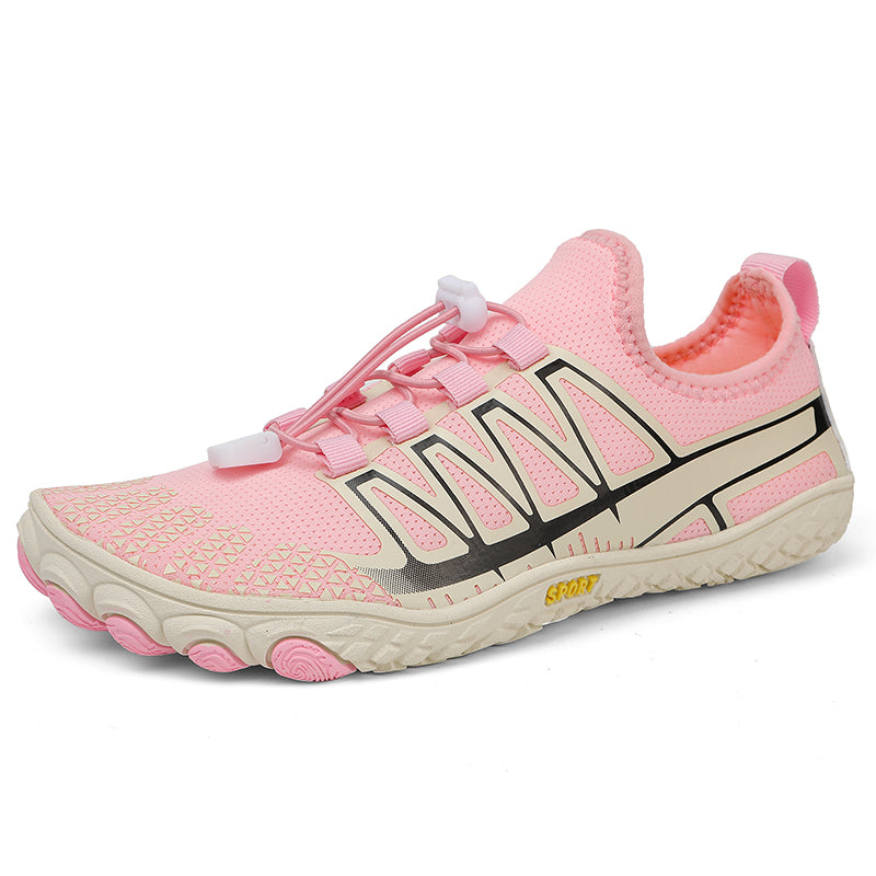 Unisex natural stride running shoes, flexible sole, for enhanced ground feel.
