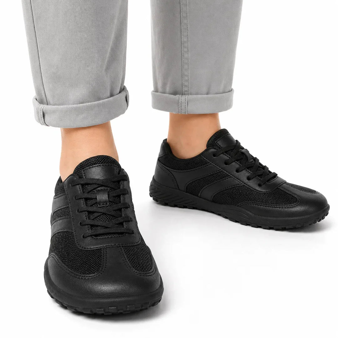 Breathable unisex barefoot walking shoes with wide toe box & non-slip sole for natural comfortable strides.