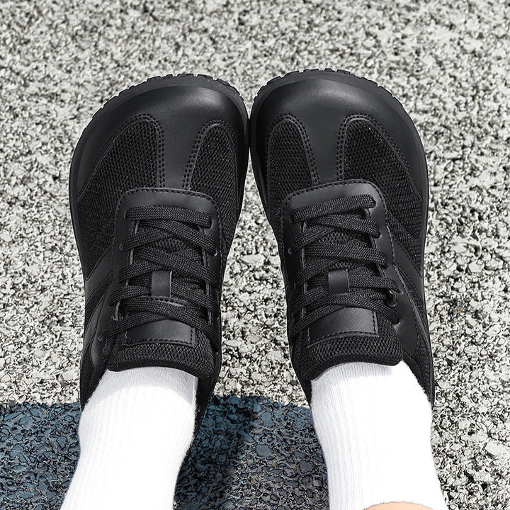 Lightweight unisex barefoot walking shoes with wide toe box & non-slip sole for unhindered natural movement.
