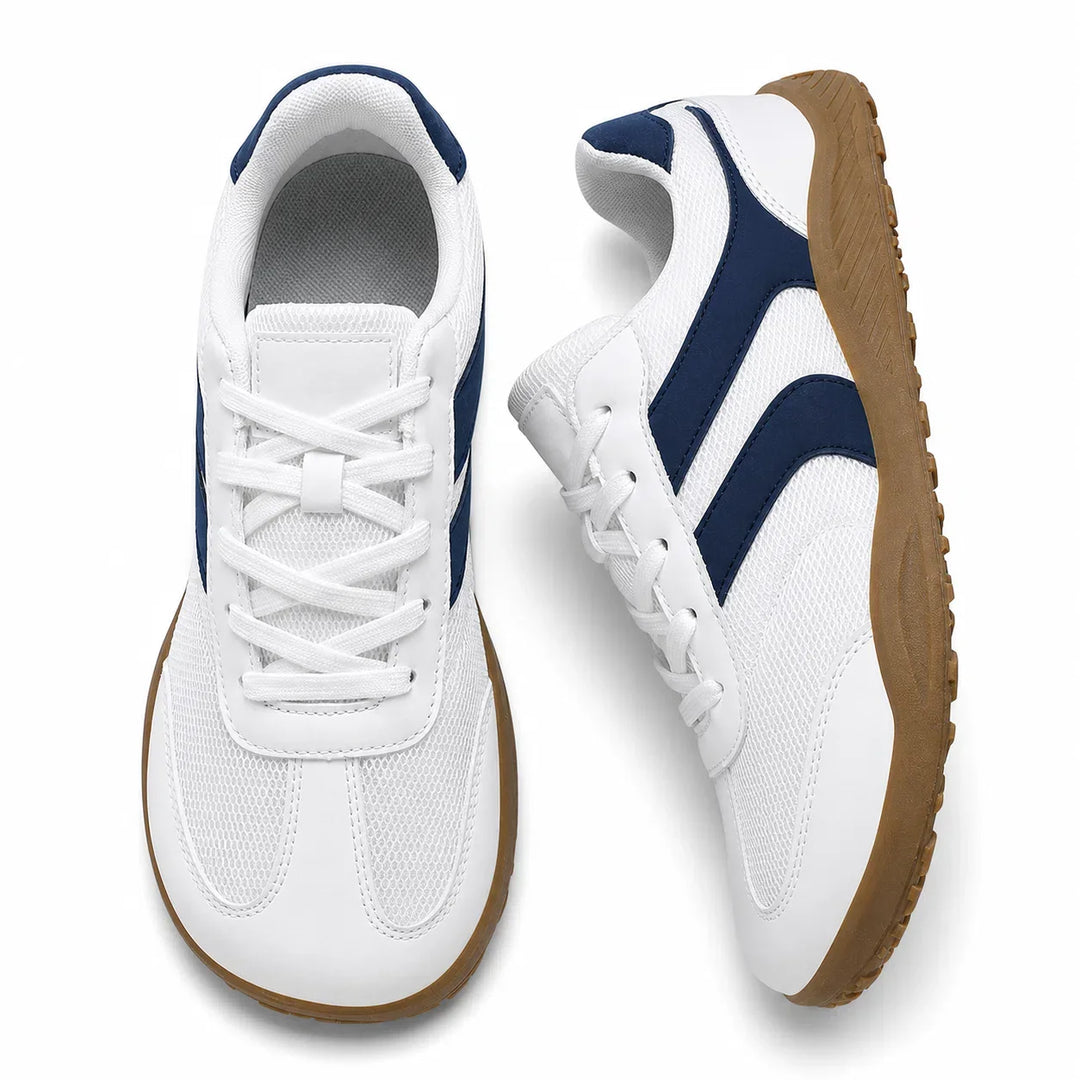 Flexible sole of unisex barefoot walking shoes ensures natural foot motion, wide toe box & non-slip grip.