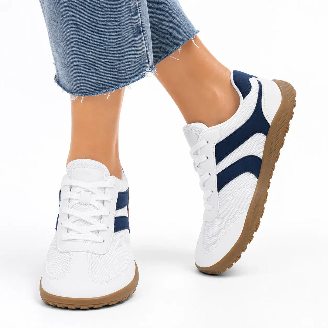 Healthy foot movement with unisex barefoot walking shoes, wide toe box & non-slip sole support.