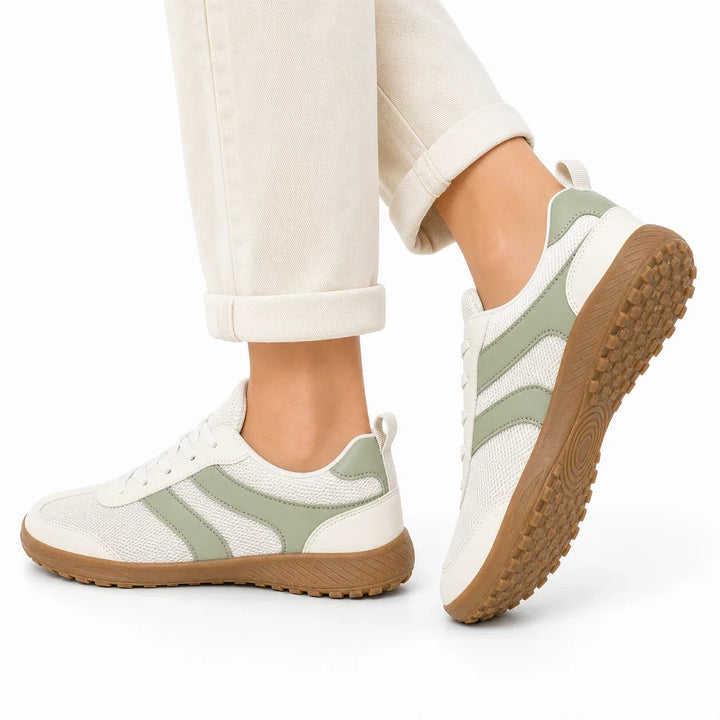 Unisex barefoot walking shoes in action, providing natural movement, wide toe box & non-slip grip.