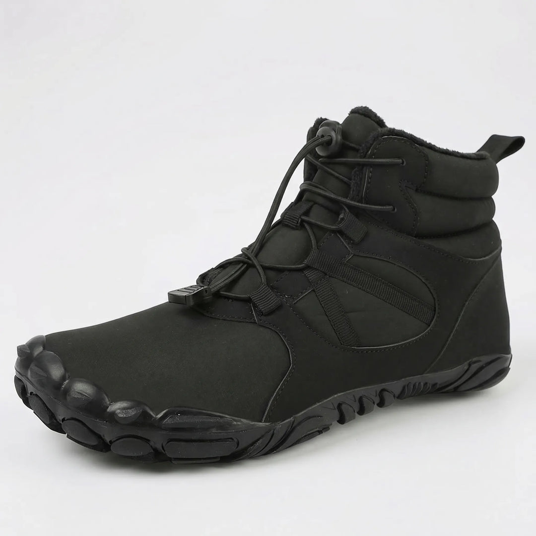 Warmth & natural movement: unisex barefoot winter ankle boots. Waterproof for all cold weather outdoor sports.