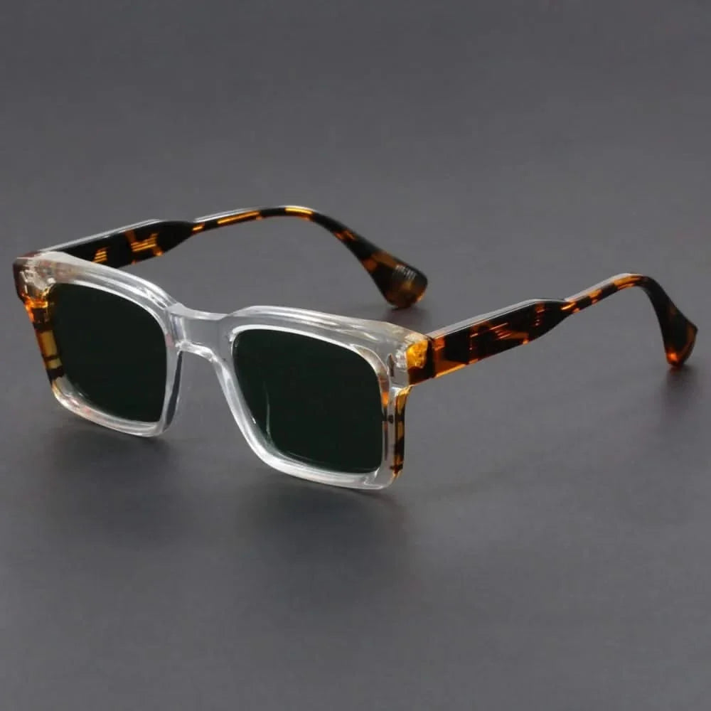 Unisex Bastille square polarized sunglasses. Anti-glare UV protection, stylish fashion eyewear for men & women.