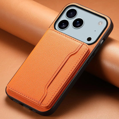 Unisex bifold smartphone wallet case with kickstand. Vegan leather, device protection.